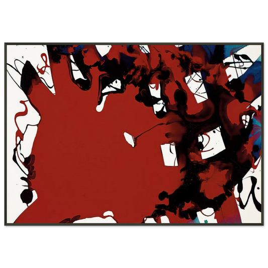 Sam Francis  Untitled  SFP94133  SFF 1803  Framed Art Print  - Aluminum Frame - Default Title