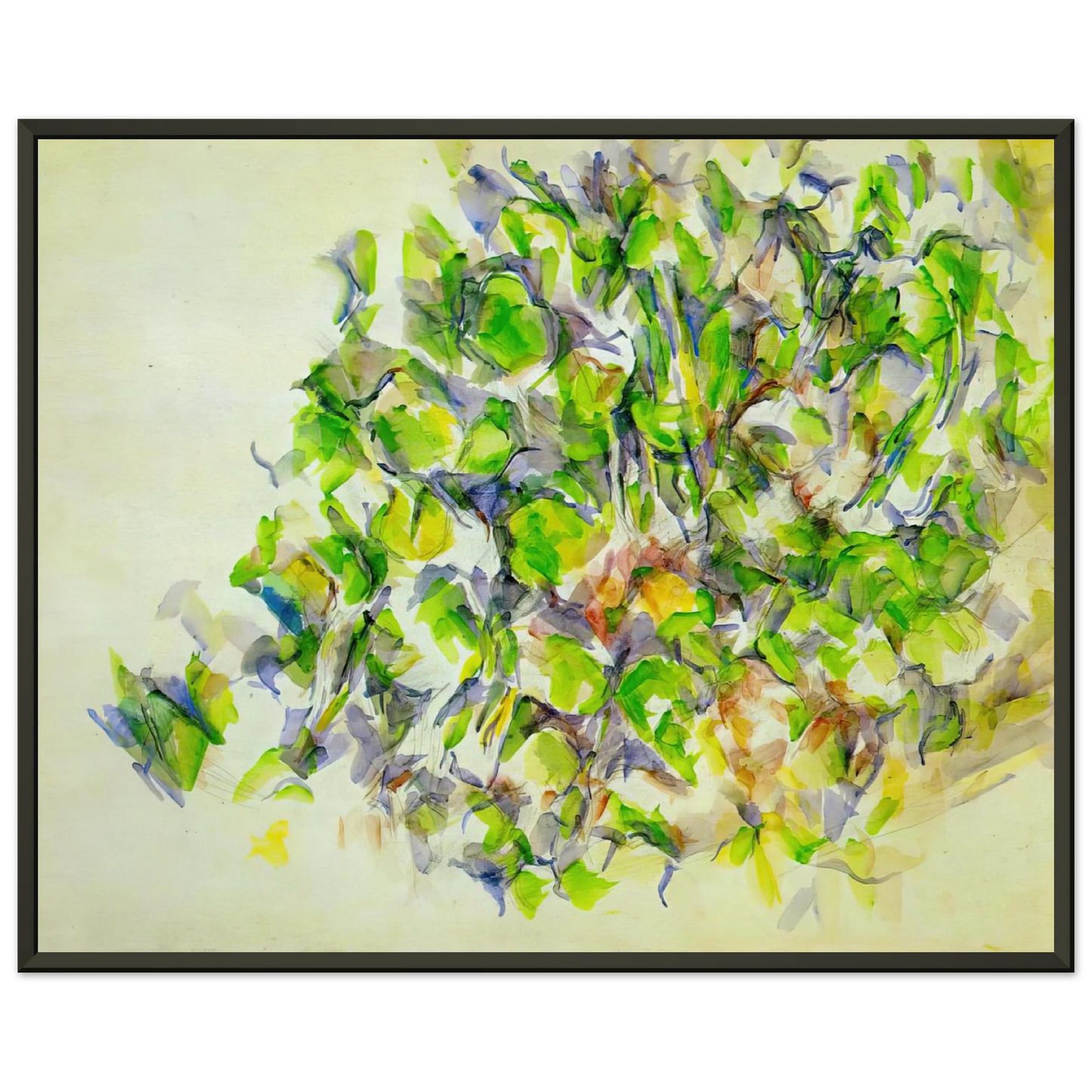 Paul Cezanne  Foliage Framed Art Print  - Aluminum Frame - 60x80 cm / 24x32 inches