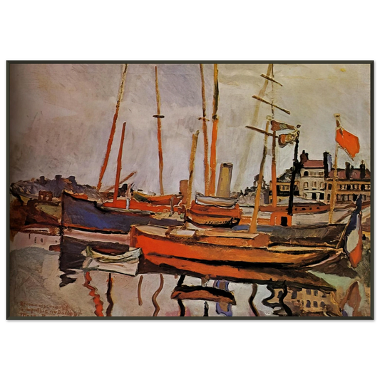 Raoul Dufy  THE PORT OF LE HAVRE 1906 Framed Art Print  - Aluminum Frame - 21x29.7 cm / 8x12"