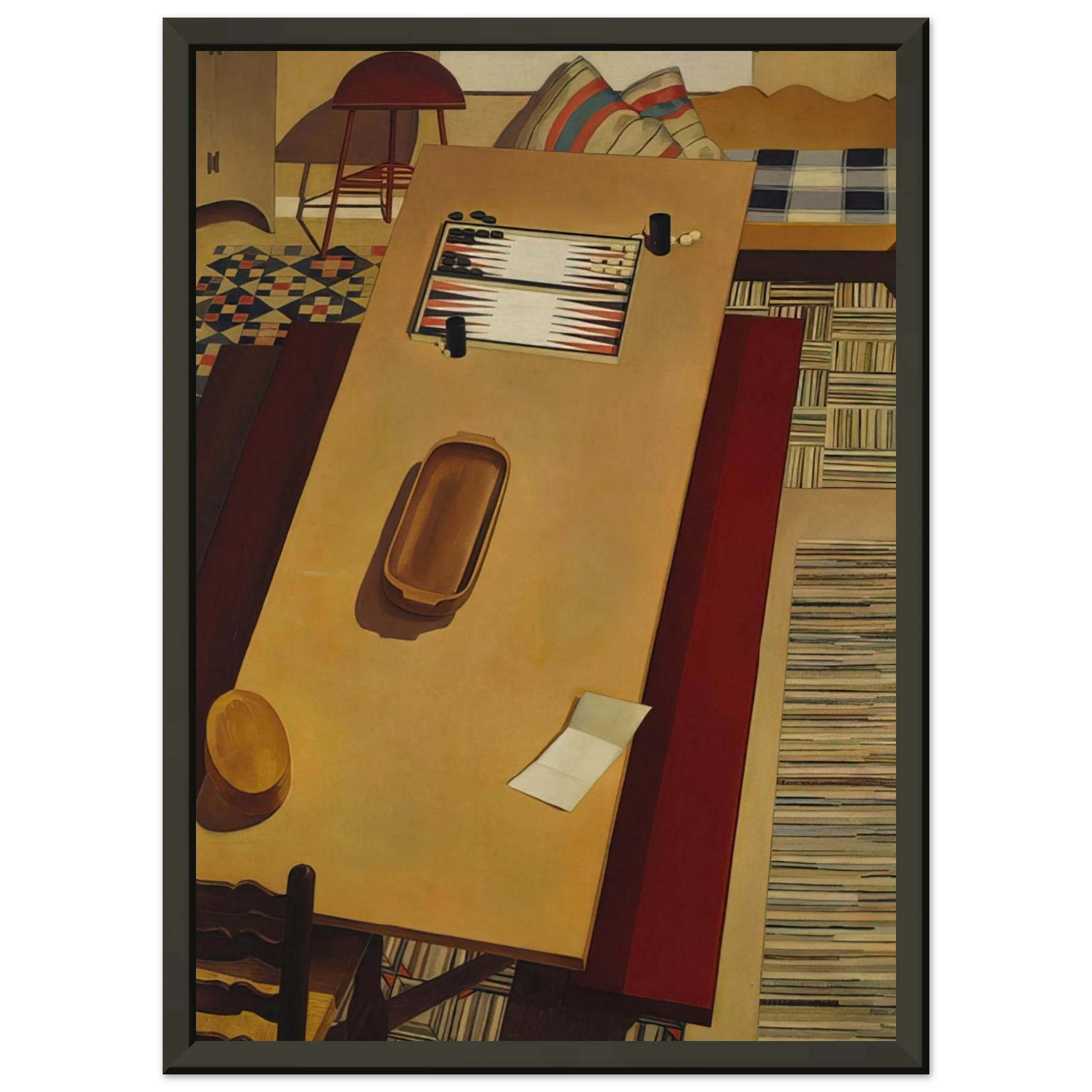 Charles Sheeler  Americana  1931 Framed Art Print  - Aluminum Frame - 70x100 cm / 28x40 inches