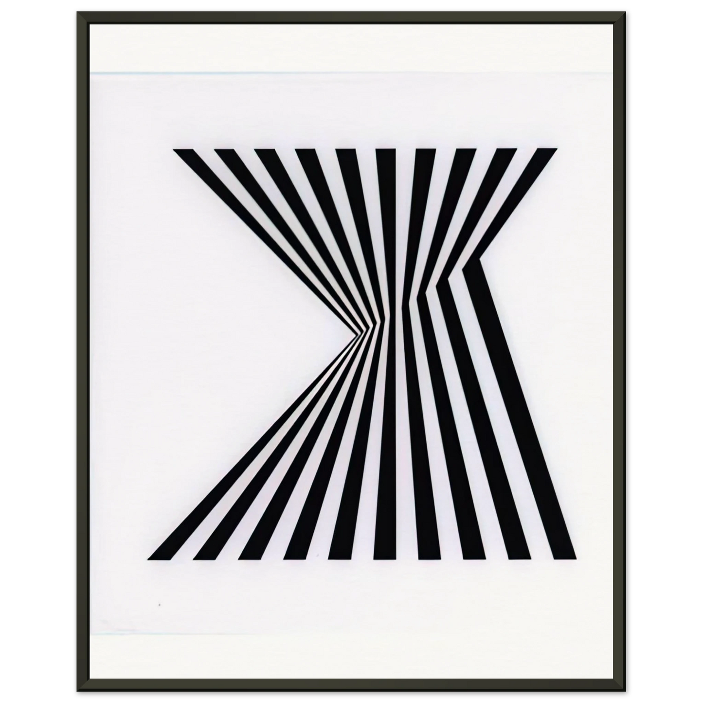 Bridget Riley  UNTITLED FRAGMENT 1 1965 Framed Art Print  - Aluminum Frame - 70x100 cm / 28x40 inches