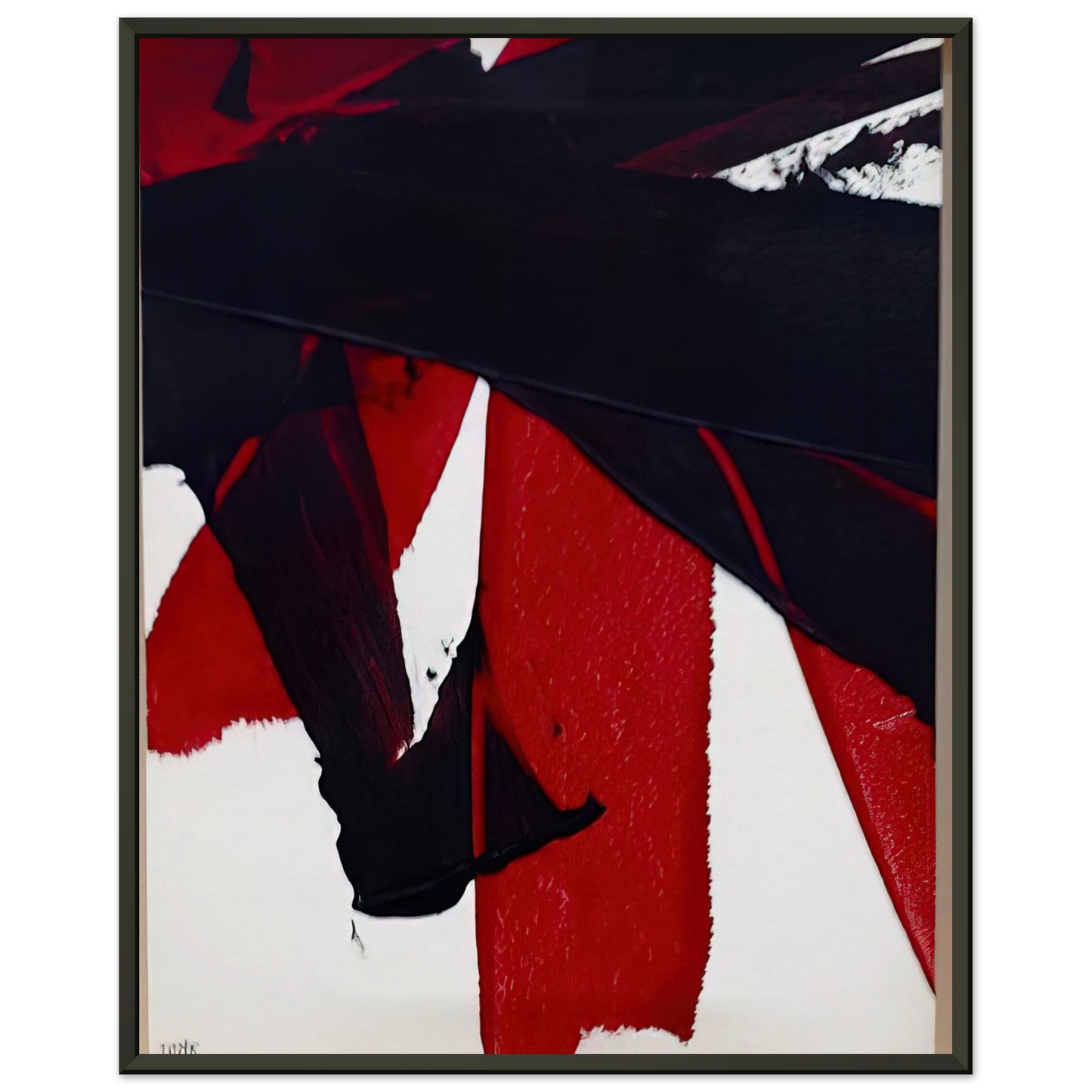 Luis Feito  UNTITLED 2007 1 Framed Art Print  - Aluminum Frame - 60x80 cm / 24x32 inches