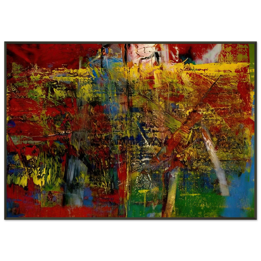 Gerhard Richter  MEDIATION Framed Art Print  - Aluminum Frame - 21x29.7 cm / 8x12"