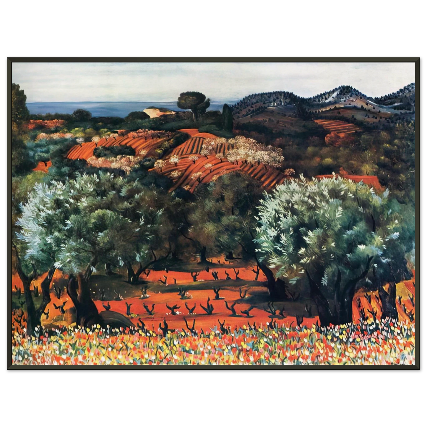 Moise Kisling  NOT IDENTIFIED 15 Framed Art Print  - Aluminum Frame - 40x50 cm / 16x20 inches