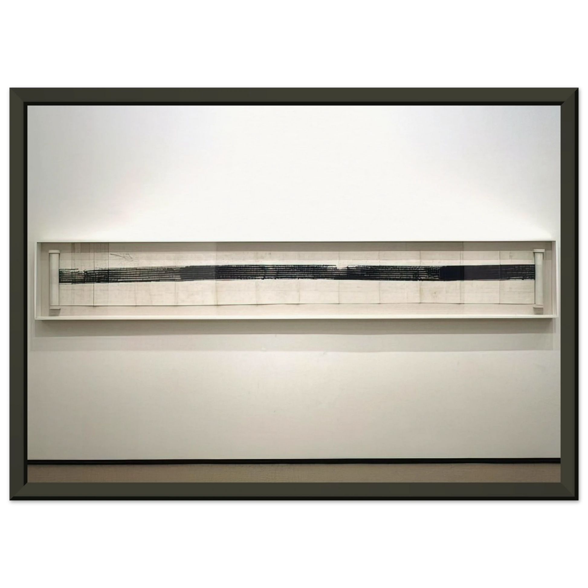 Robert Rauschenberg  AUTOMOBILE TIRE PRINT 1953 Framed Art Print  - Aluminum Frame - 60x80 cm / 24x32 inches