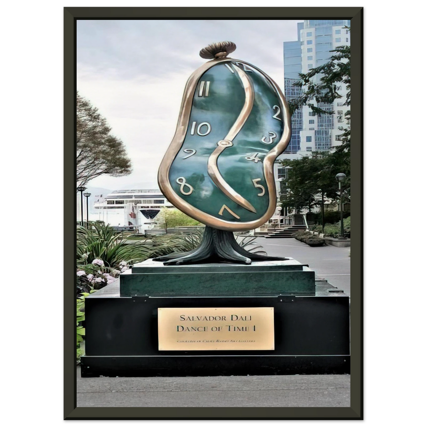 Salvador Dali  DANCE OF TIME I 1984 Framed Art Print  - Aluminum Frame - 60x80 cm / 24x32 inches