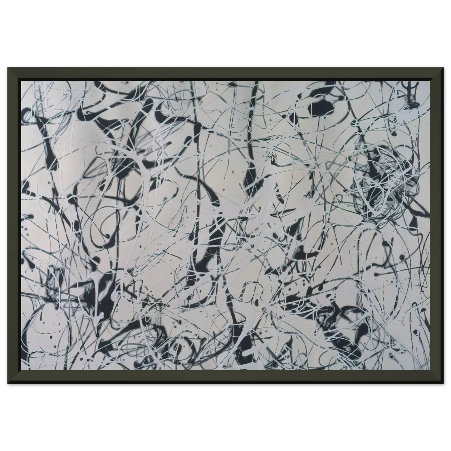 Jackson Pollock  NUMBER 23 Framed Art Print  - Aluminum Frame - 40x50 cm / 16x20 inches