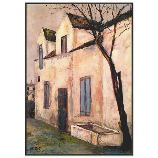 Maurice Utrillo  THE DEBRAY FARM Framed Art Print  - Aluminum Frame - 21x29.7 cm / 8x12"