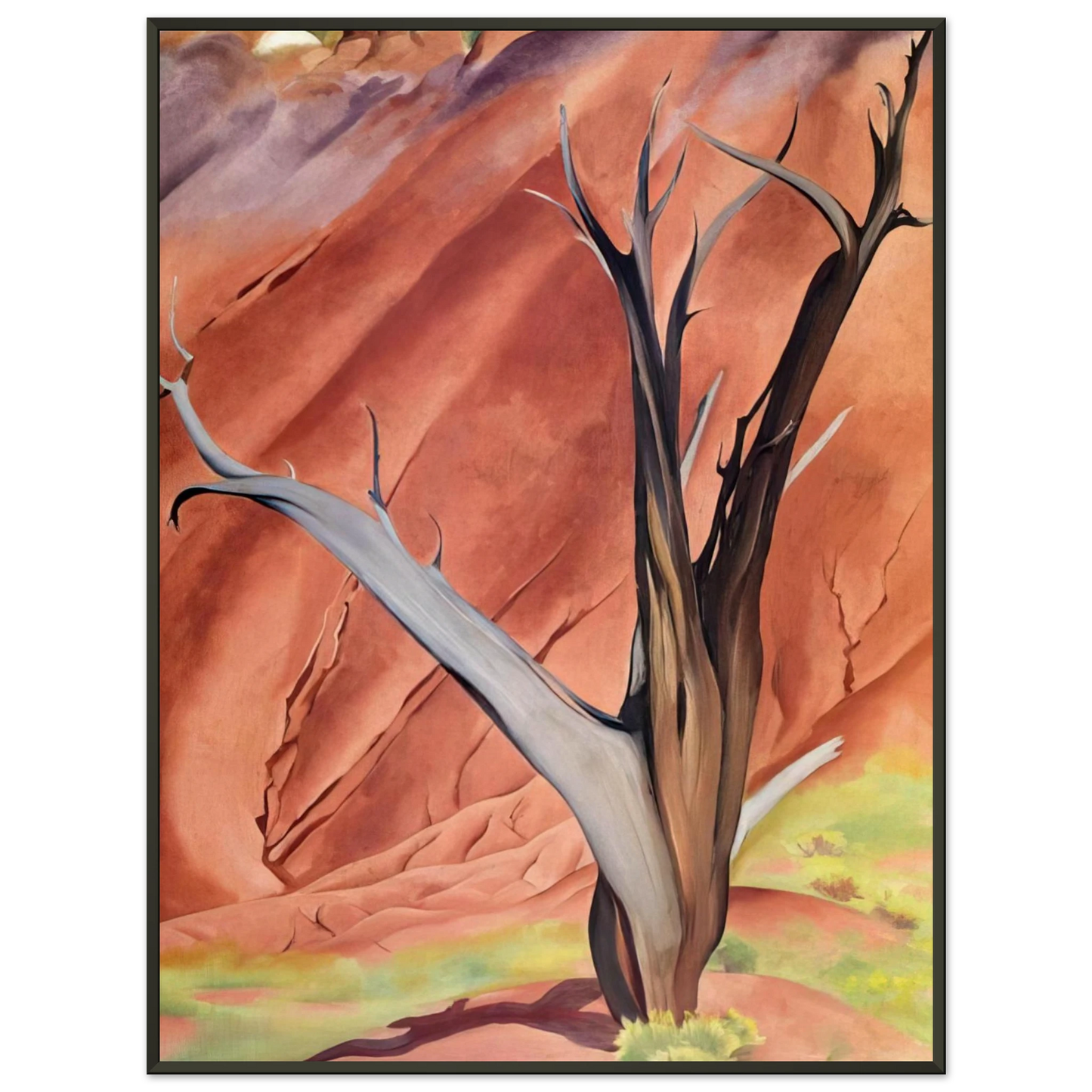 Georgia OKeeffe  Geralds Tree Framed Art Print  - Aluminum Frame - 40x50 cm / 16x20 inches
