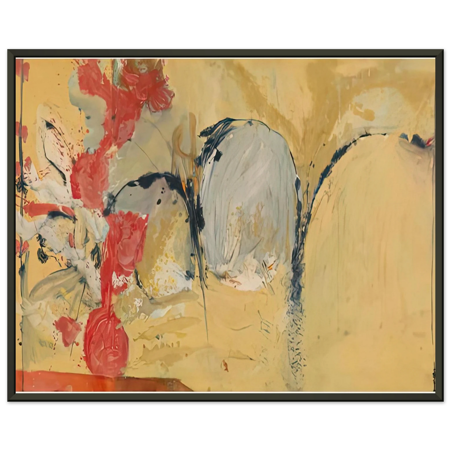 Helen Frankenthaler  Large Abstract Still Life 1951 Framed Art Print  - Aluminum Frame - 70x100 cm / 28x40 inches