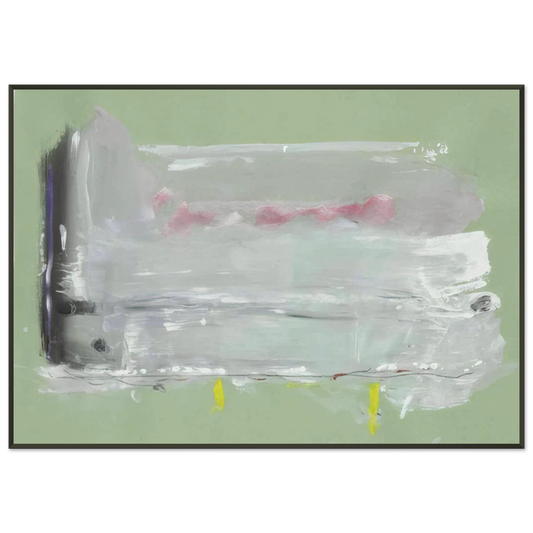 Helen Frankenthaler  Untitled  1984 Framed Art Print  - Aluminum Frame - 21x29.7 cm / 8x12"