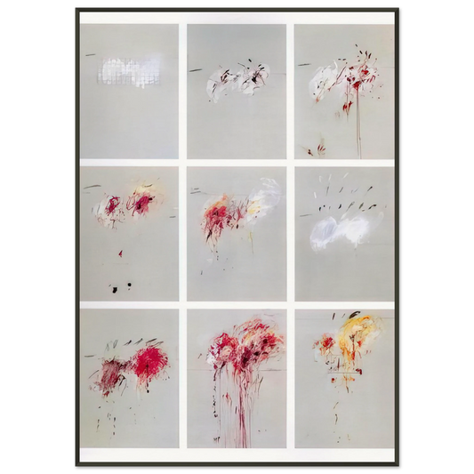 Cy Twombly  Nine Discourses on Commodus Framed Art Print  - Aluminum Frame - 21x29.7 cm / 8x12"