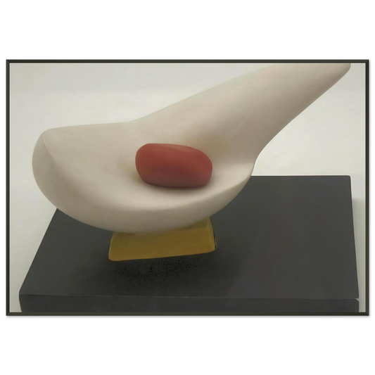 Kurt Schwitters  MOTHER AND EGG 1947 Framed Art Print  - Aluminum Frame - 21x29.7 cm / 8x12"