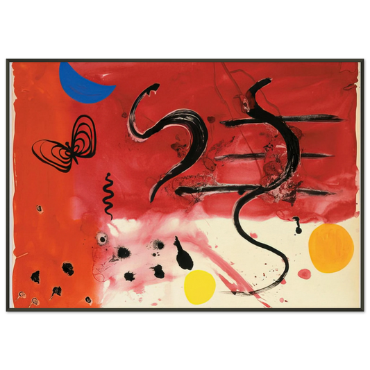 Alexander Calder  UNTITLED 1953 Framed Art Print  - Aluminum Frame - 21x29.7 cm / 8x12"