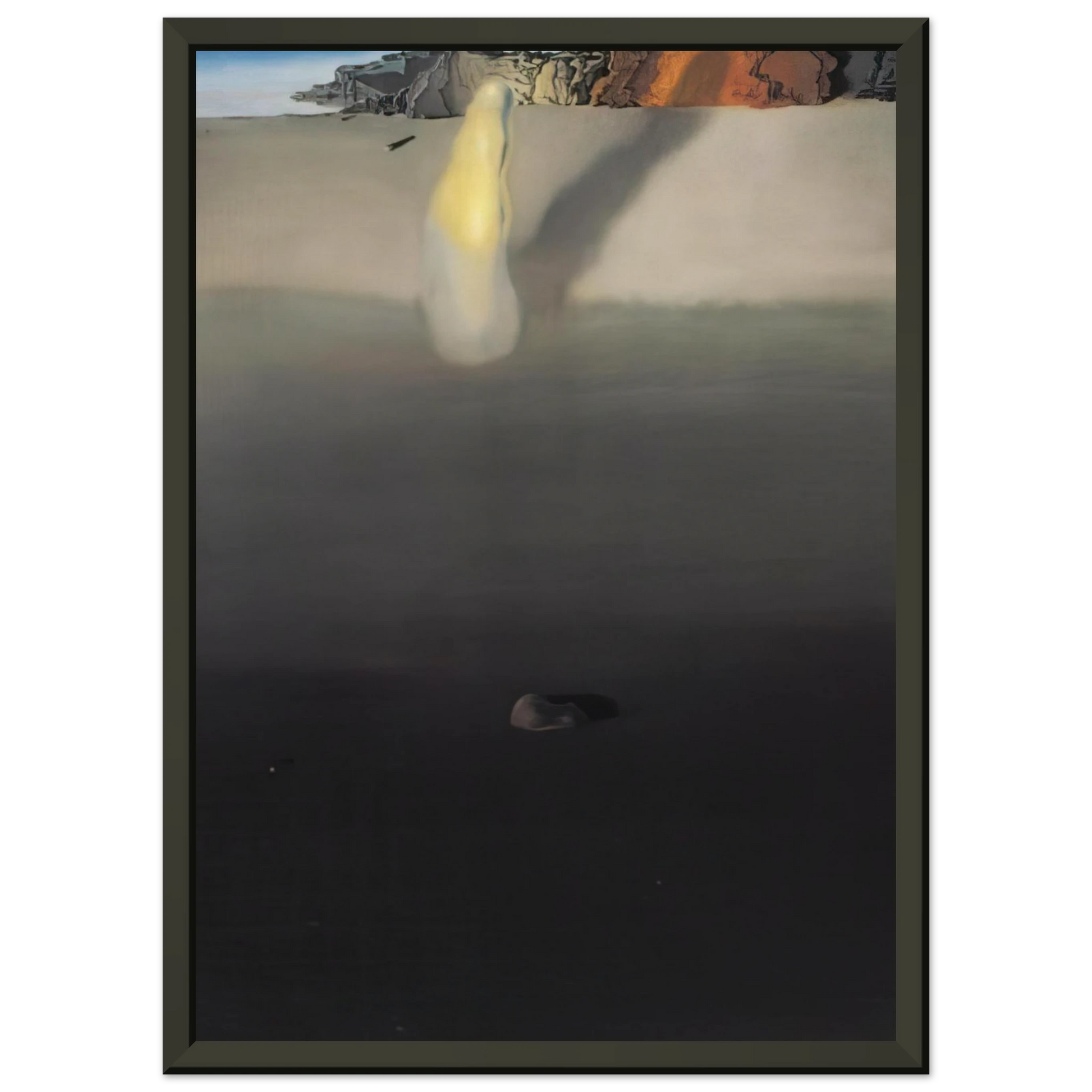 Salvador Dali  ON THE SEASHORE Framed Art Print  - Aluminum Frame - 70x100 cm / 28x40 inches