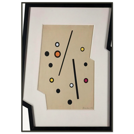 Carmelo Arden Quin  Forme Madi  1958 Framed Art Print  - Aluminum Frame - 21x29.7 cm / 8x12"
