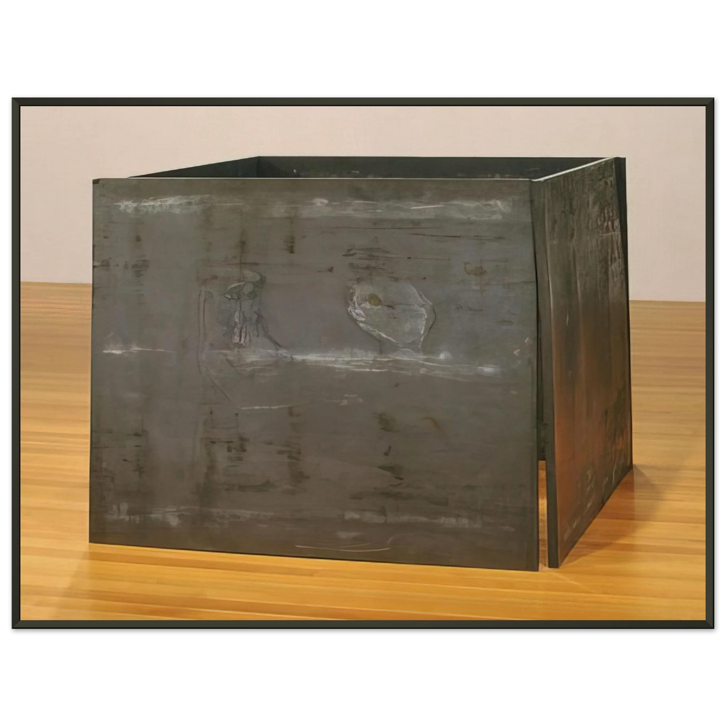 Richard Serra  ONE TON PROP HOUSE OF CARDS 1969 Framed Art Print  - Aluminum Frame - 70x100 cm / 28x40 inches