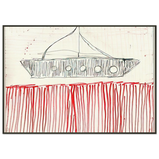 Louise Bourgeois  BE CALME OCTOBER 1ST 31ST 2004 0 Framed Art Print  - Aluminum Frame - 21x29.7 cm / 8x12"