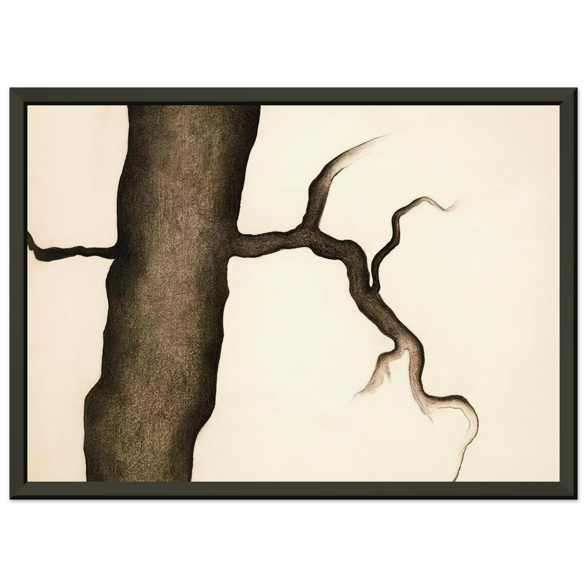 Georgia OKeeffe  Drawing III Framed Art Print  - Aluminum Frame - 40x50 cm / 16x20 inches