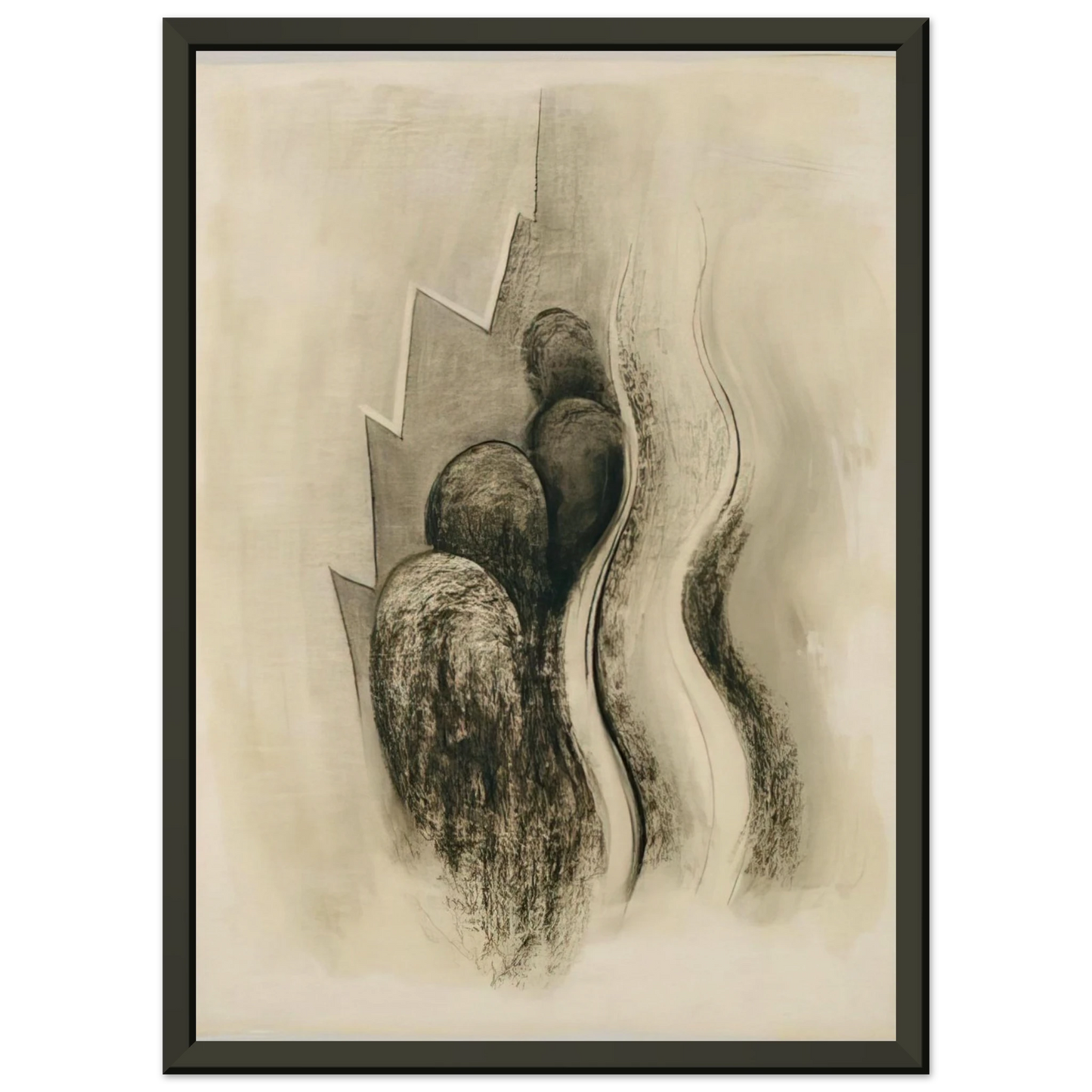 Georgia OKeeffe  Drawing XIII Framed Art Print  - Aluminum Frame - 70x100 cm / 28x40 inches
