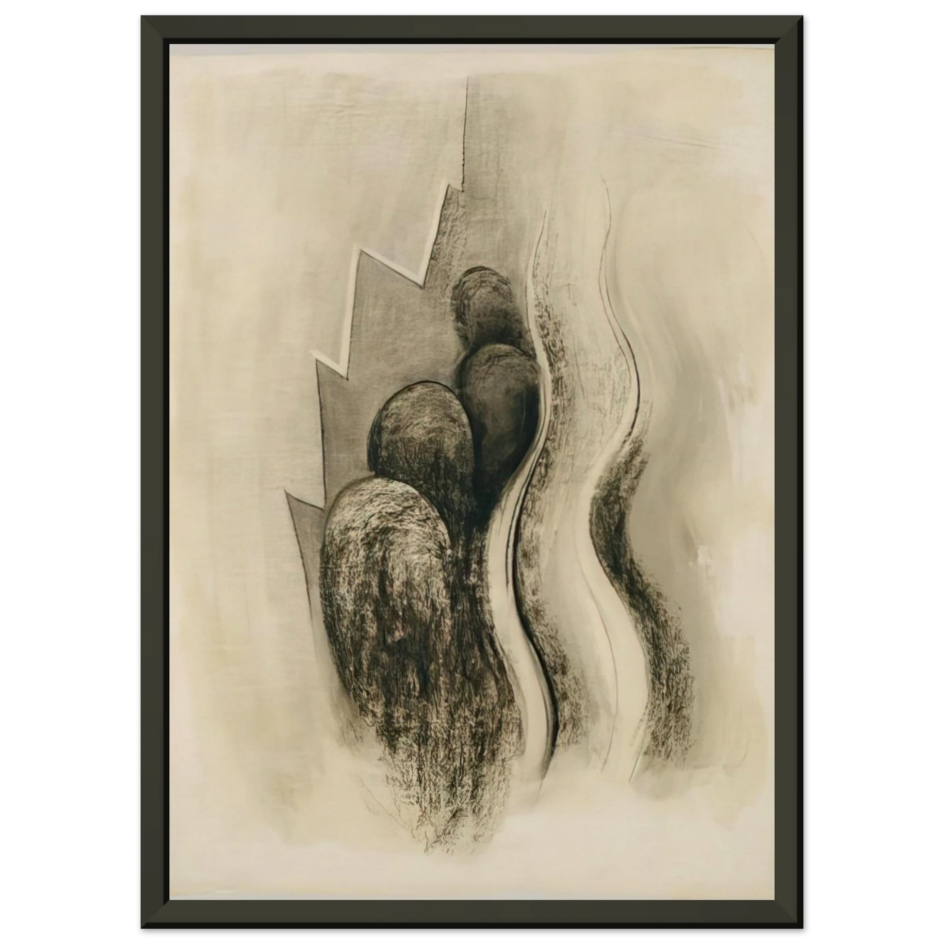 Georgia OKeeffe  Drawing XIII Framed Art Print  - Aluminum Frame - 70x100 cm / 28x40 inches