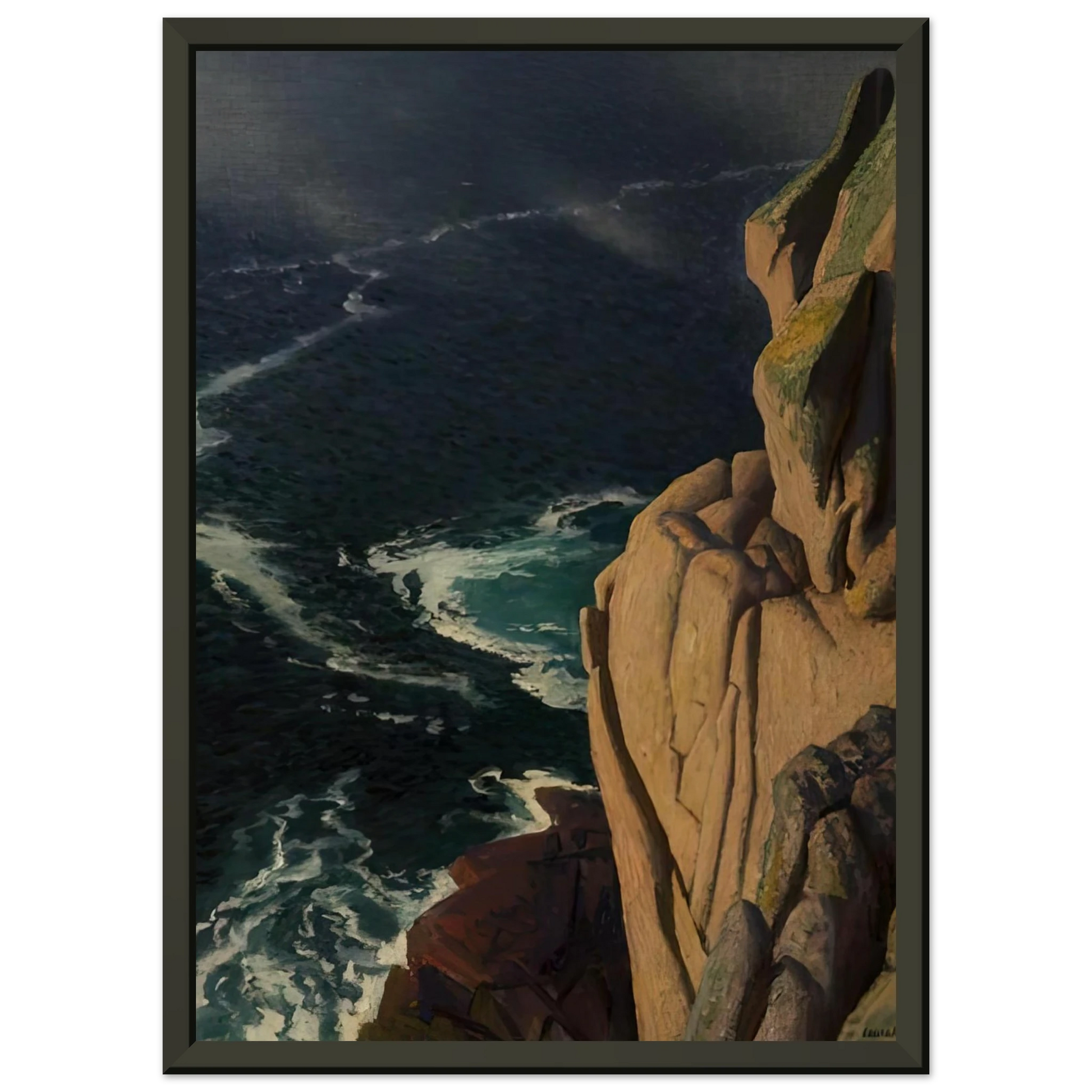 Laura Knight  THE CRUEL SEA 1967 Framed Art Print  - Aluminum Frame - 60x80 cm / 24x32 inches