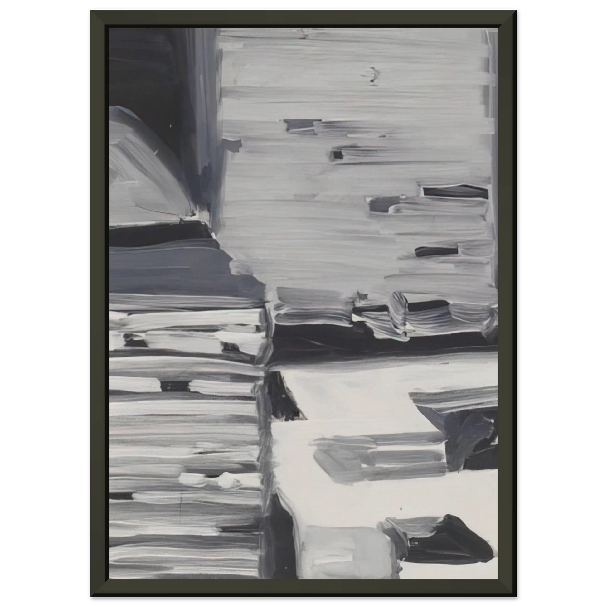 Gerhard Richter  TOWNSCAPE 1968 4 Framed Art Print  - Aluminum Frame - 40x50 cm / 16x20 inches