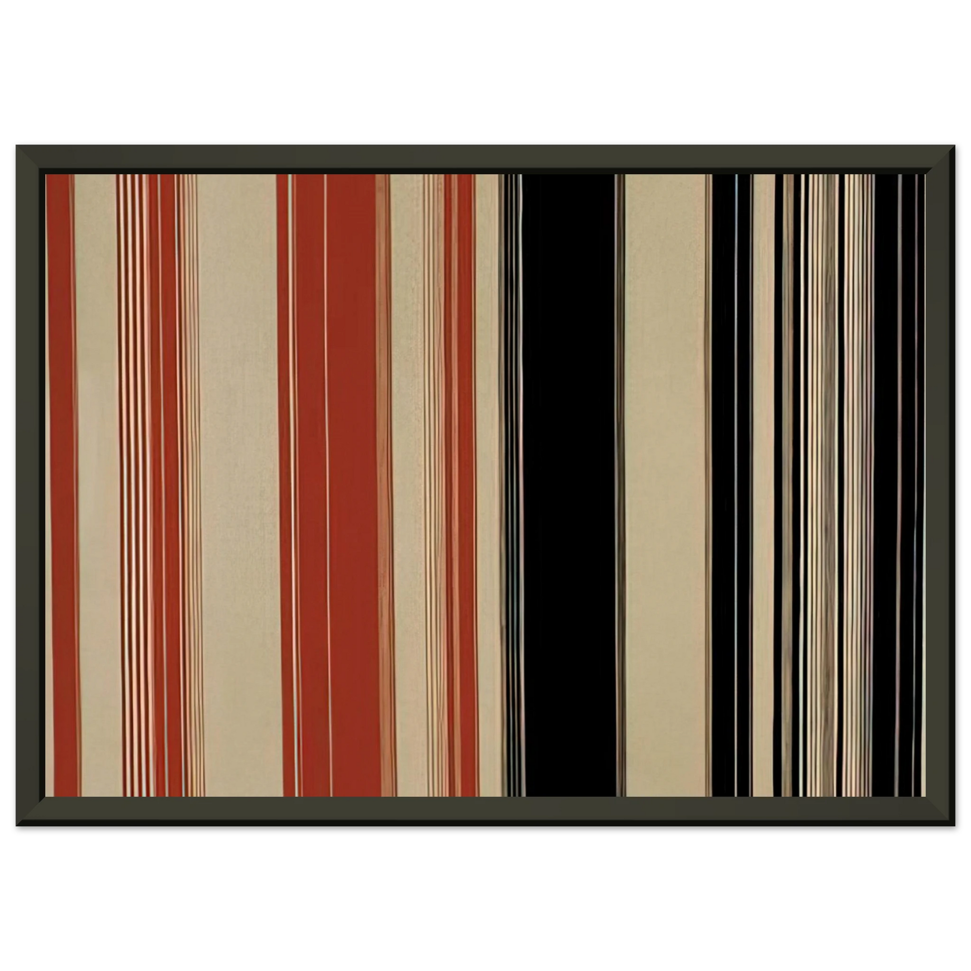 Gene Davis  Algeria  1982 Framed Art Print  - Aluminum Frame - 40x50 cm / 16x20 inches