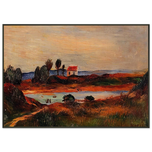 PierreAuguste Renoir  View of Brittany Framed Art Print  - Aluminum Frame - 21x29.7 cm / 8x12"