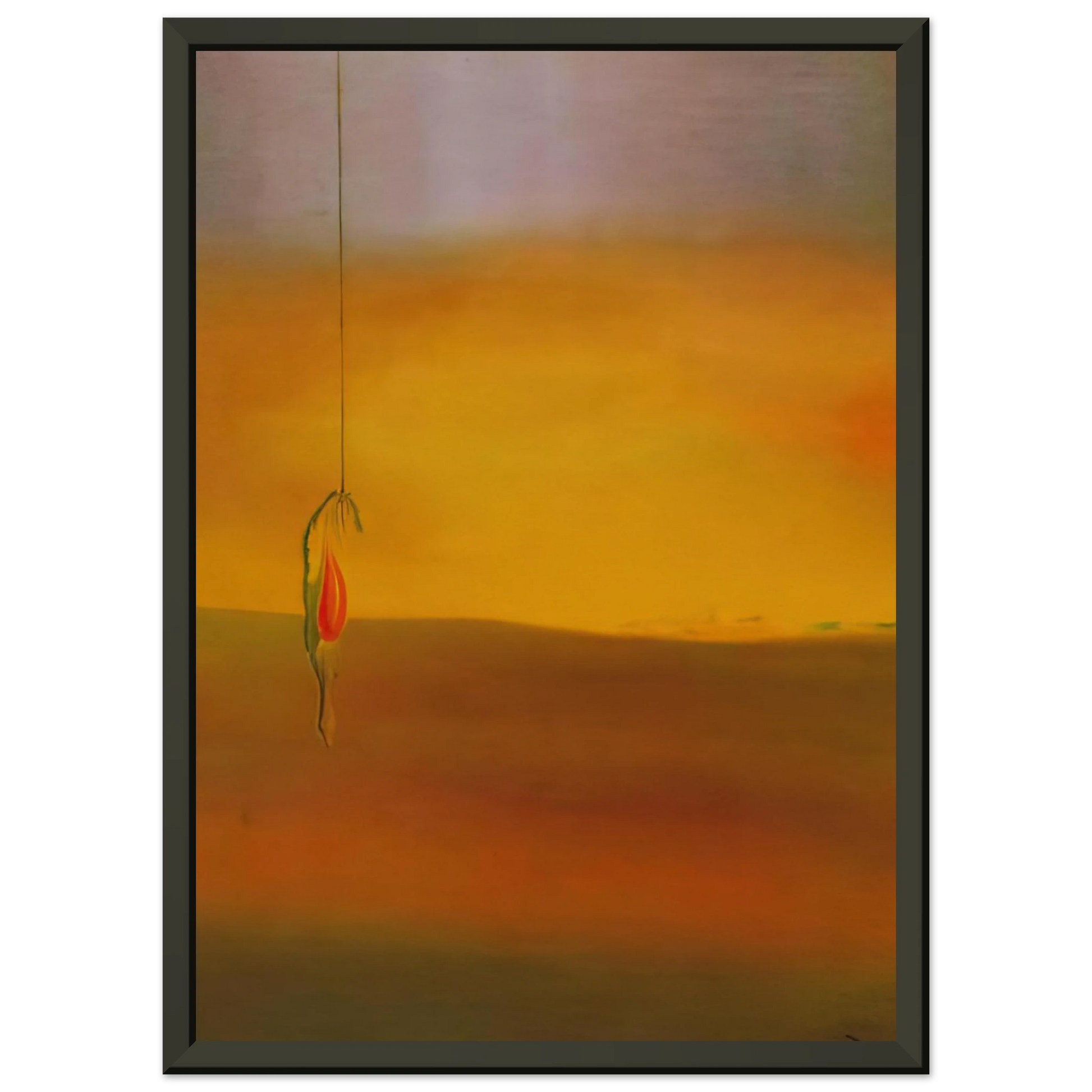 Salvador Dali  FRIED EGG ON THE PLATE WITHOUT THE PLATE 1932 Framed Art Print  - Aluminum Frame - 60x80 cm / 24x32 inches