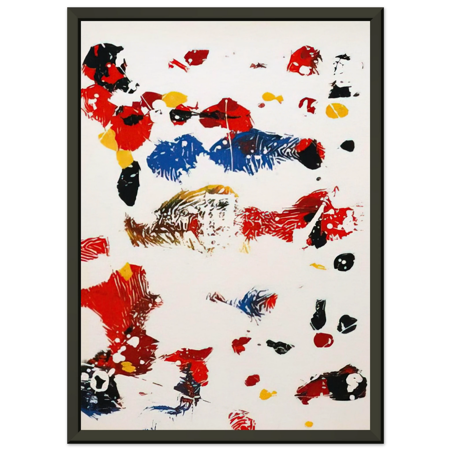 Sam Francis  Untitled  SF27S  Framed Art Print  - Aluminum Frame - 70x100 cm / 28x40 inches