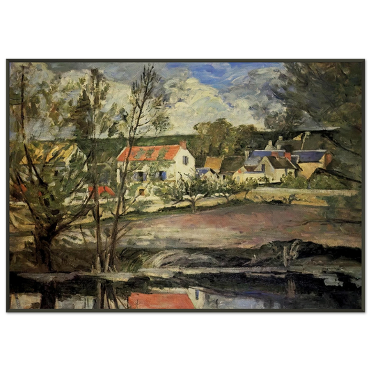 Paul Cezanne  In the Oise Valley Framed Art Print  - Aluminum Frame - 21x29.7 cm / 8x12"