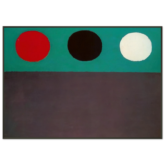 Adolph Gottlieb  Loomineg 2  1969 Framed Art Print  - Aluminum Frame - 21x29.7 cm / 8x12"
