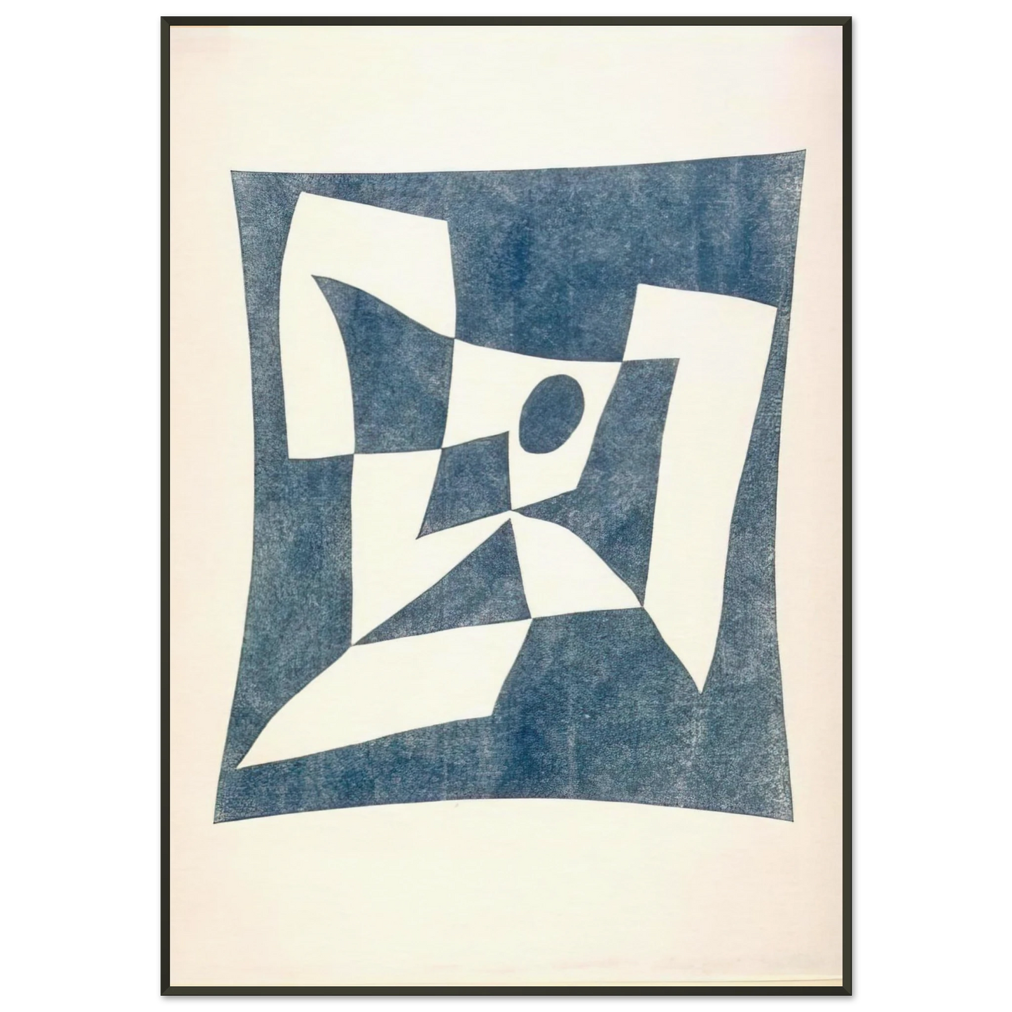 Jean Arp  Abstract Composition Knossos Framed Art Print  - Aluminum Frame - 21x29.7 cm / 8x12"