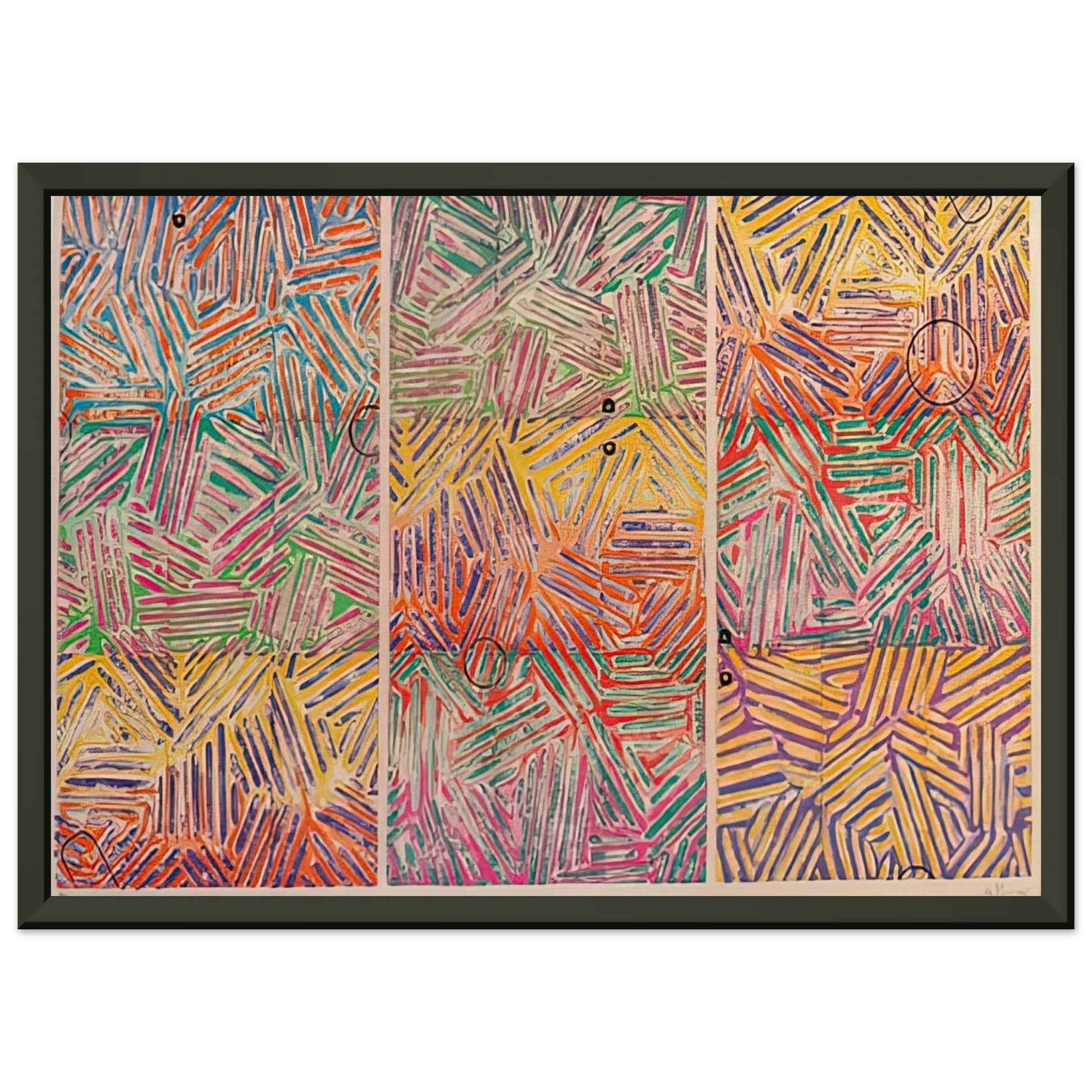 Jasper Johns  USUYUKI ULAE 227 Framed Art Print  - Aluminum Frame - 60x80 cm / 24x32 inches