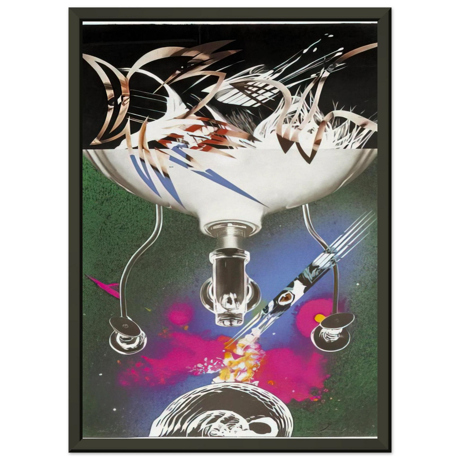 James Rosenquist  Where the Water Goes Framed Art Print  - Aluminum Frame - 40x50 cm / 16x20 inches