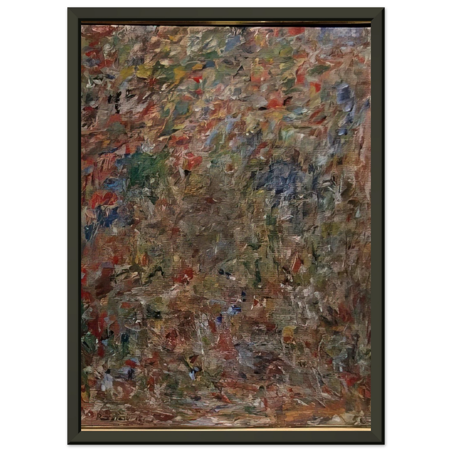Milton Resnick  ABSTRACTION 1963 Framed Art Print  - Aluminum Frame - 70x100 cm / 28x40 inches