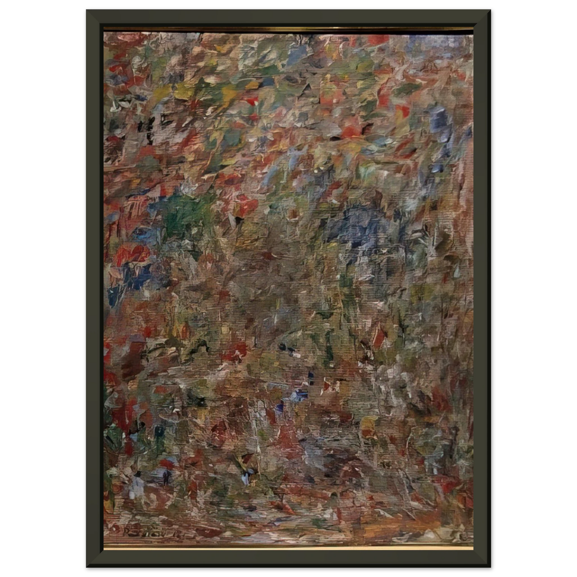 Milton Resnick  ABSTRACTION 1963 Framed Art Print  - Aluminum Frame - 70x100 cm / 28x40 inches