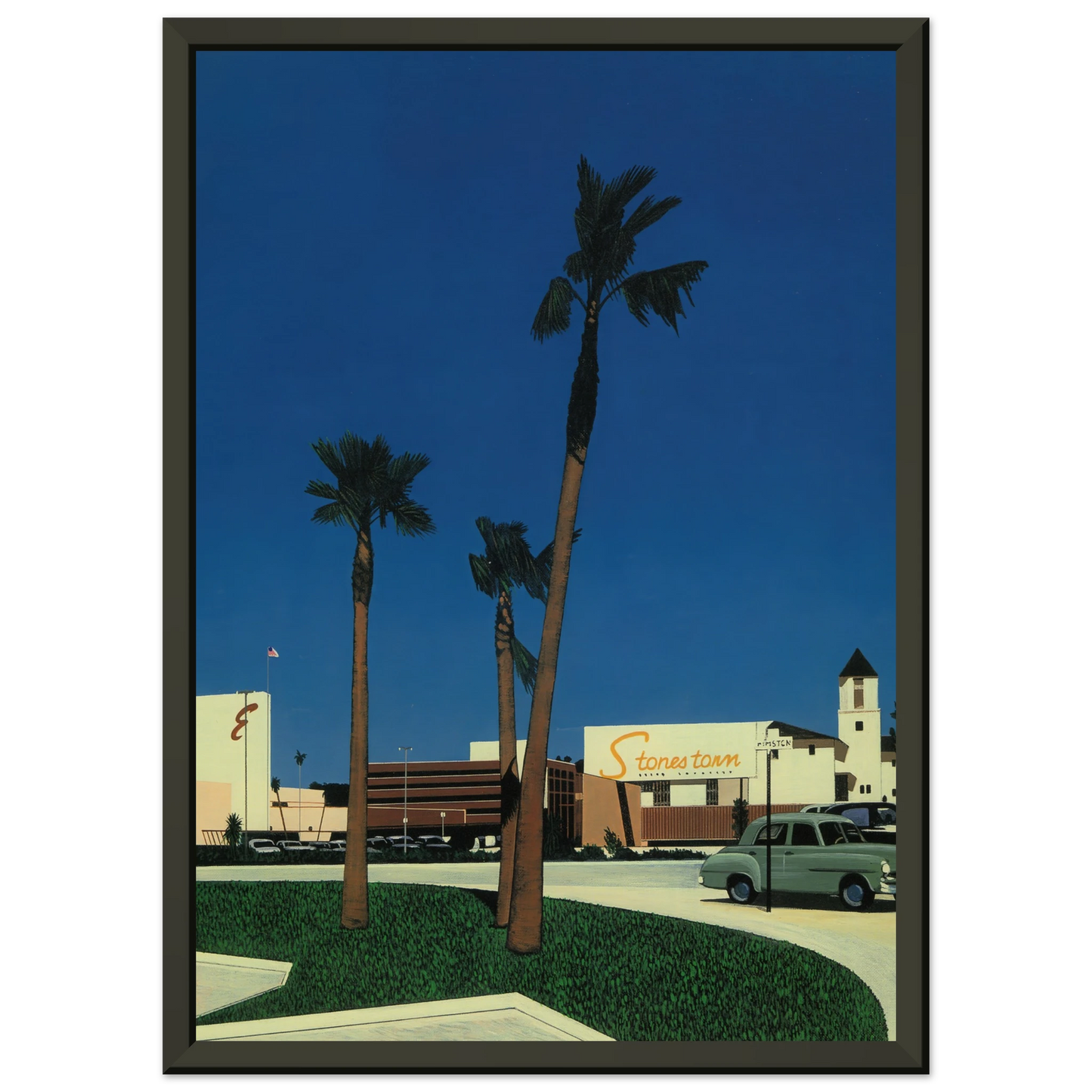 Hiroshi Nagai  In the beginning IV Mall Framed Art Print  - Aluminum Frame - 40x50 cm / 16x20 inches