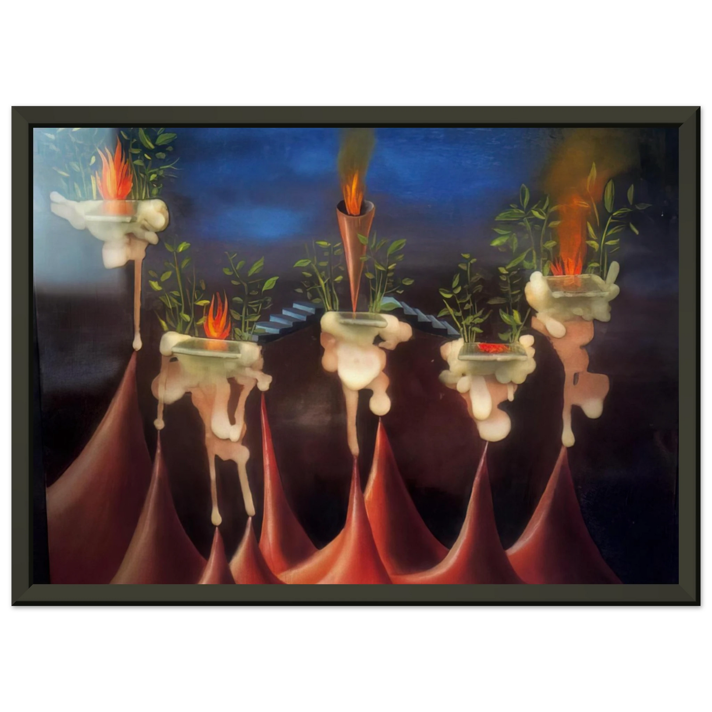 Remedios Varo  THE DESIRE Framed Art Print  - Aluminum Frame - 60x80 cm / 24x32 inches