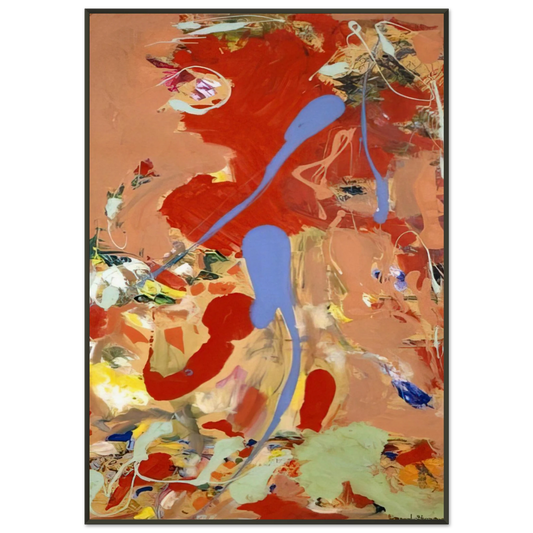Hans Hofmann  Aquatic Garden Framed Art Print  - Aluminum Frame - 21x29.7 cm / 8x12"