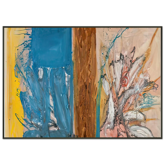 Helen Frankenthaler  The Facade 1954 Framed Art Print  - Aluminum Frame - 21x29.7 cm / 8x12"