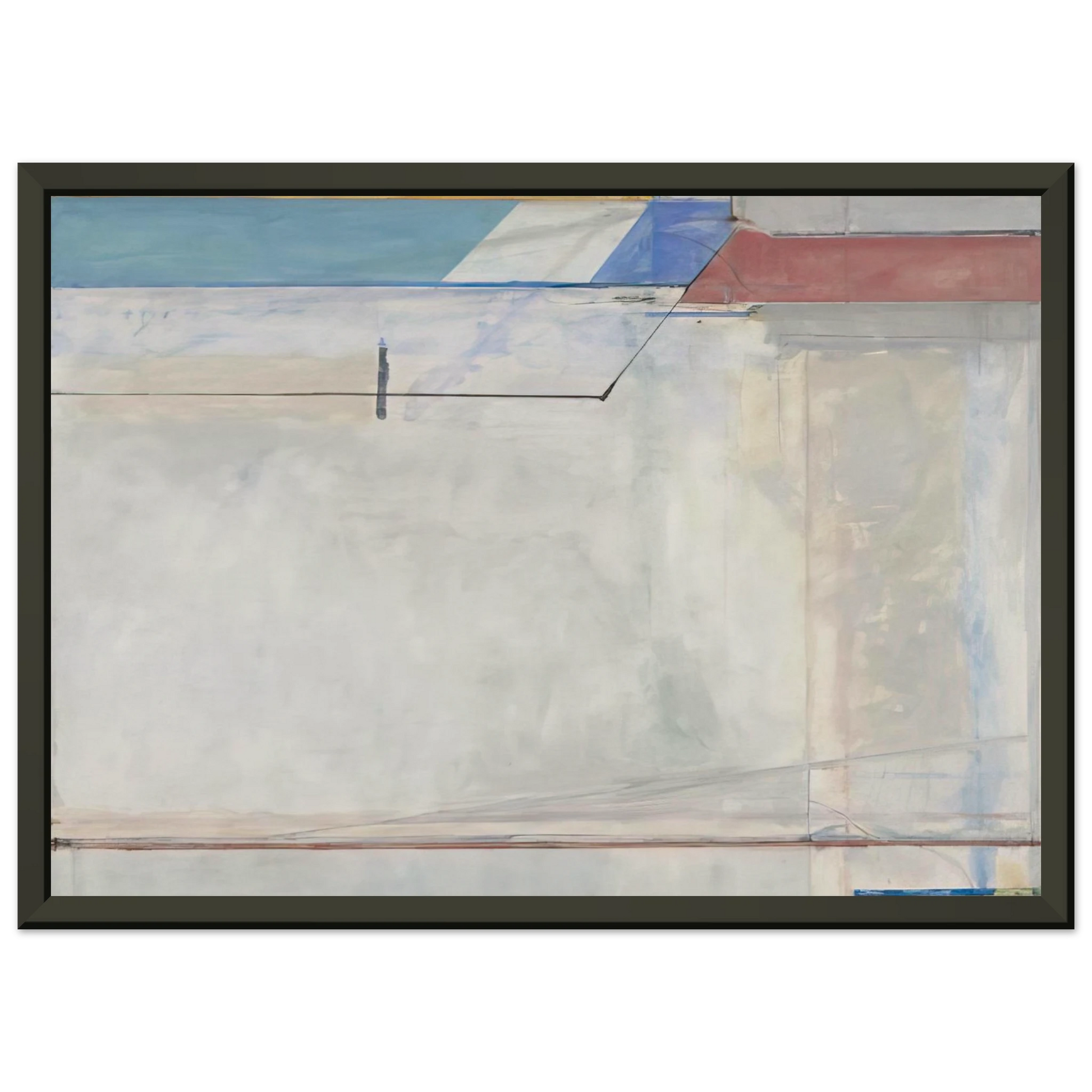 Richard Diebenkorn  Ocean Park 63 Framed Art Print  - Aluminum Frame - 70x100 cm / 28x40 inches
