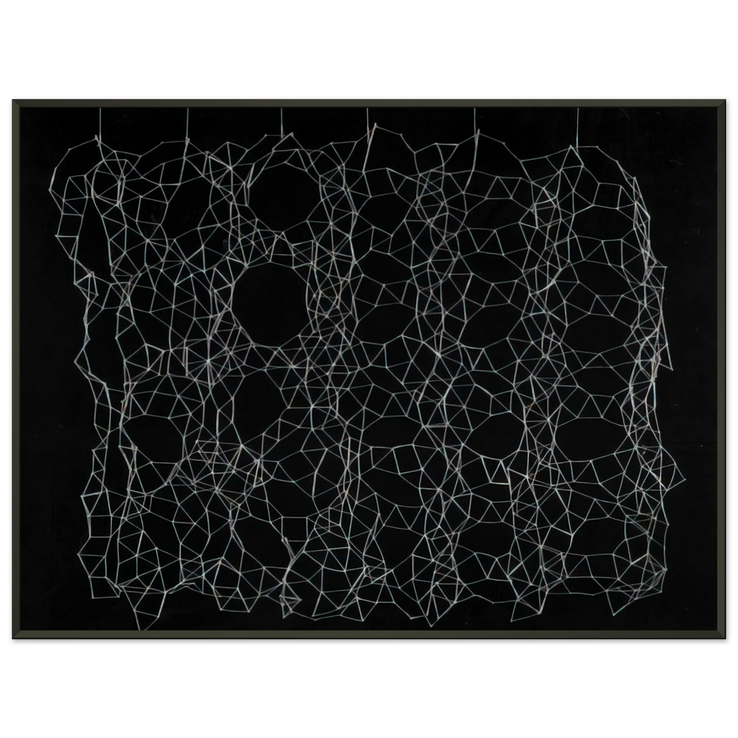Gego  Reticularea  1975 Framed Art Print  - Aluminum Frame - 70x100 cm / 28x40 inches