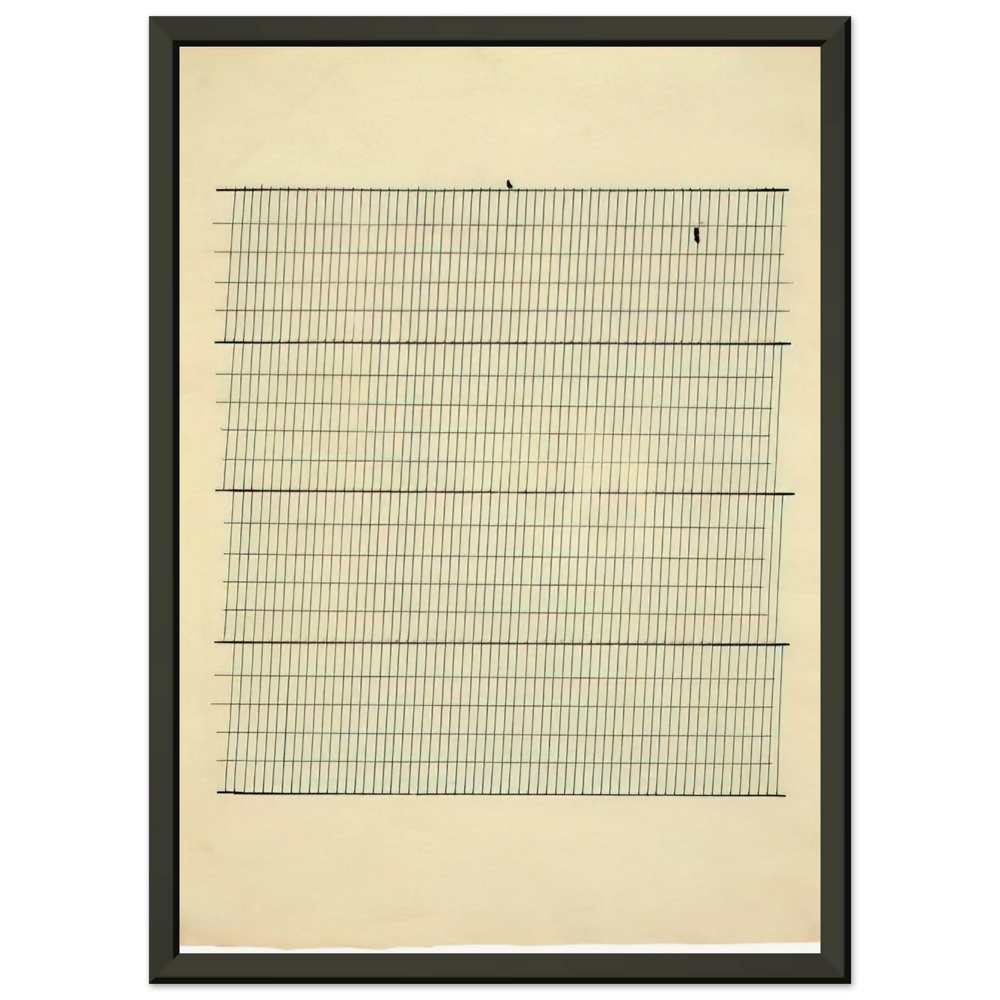 Agnes Martin  Aspiration Framed Art Print  - Aluminum Frame - 40x50 cm / 16x20 inches