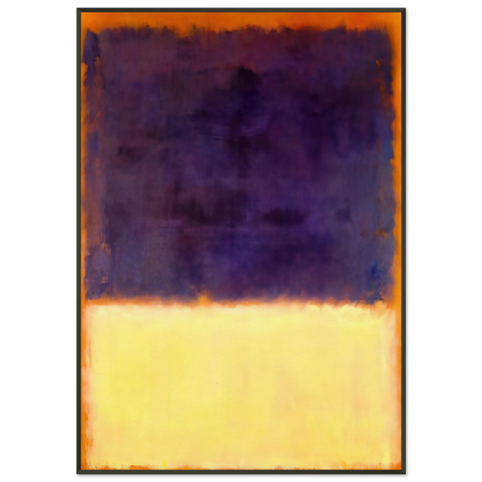 Mark Rothko  Red Orange Tan and Purple  1954 Framed Art Print  - Aluminum Frame - 21x29.7 cm / 8x12"