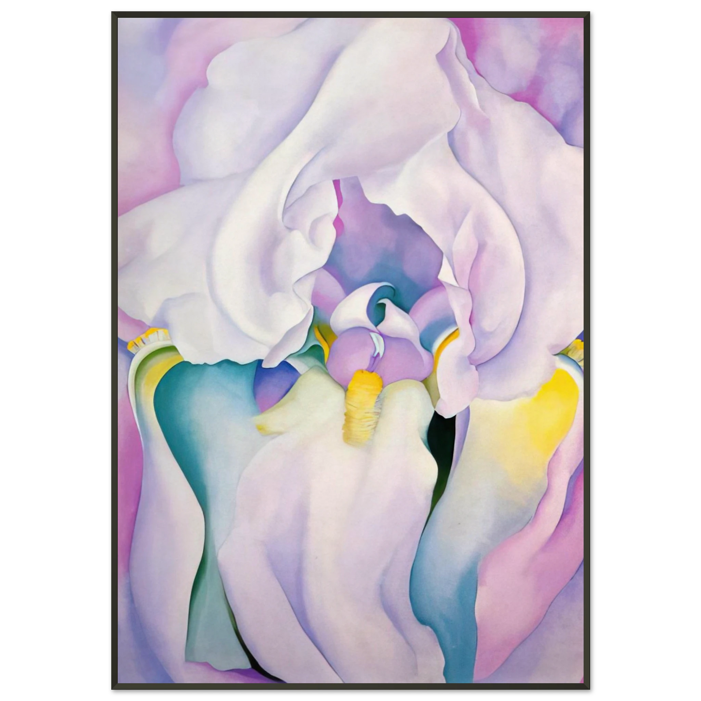 Georgia OKeeffe  Light of Iris Framed Art Print  - Aluminum Frame - 21x29.7 cm / 8x12"