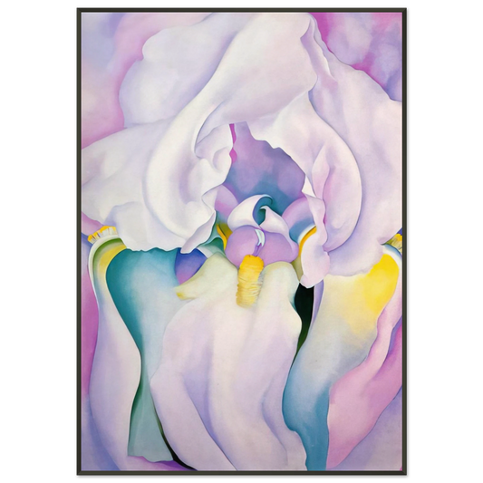 Georgia OKeeffe  Light of Iris Framed Art Print  - Aluminum Frame - 21x29.7 cm / 8x12"