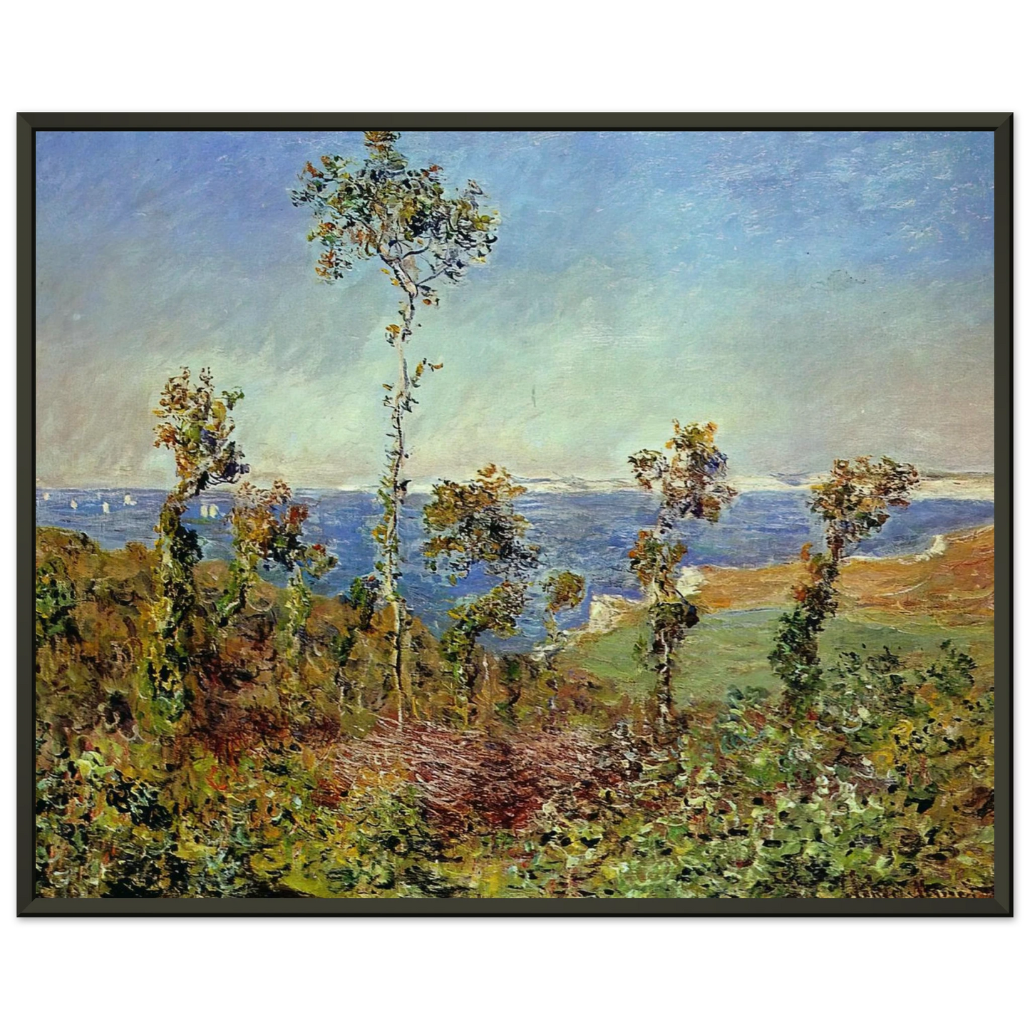 claude monet  The Fonds at Varengeville Framed Art Print  - Aluminum Frame - 40x50 cm / 16x20 inches