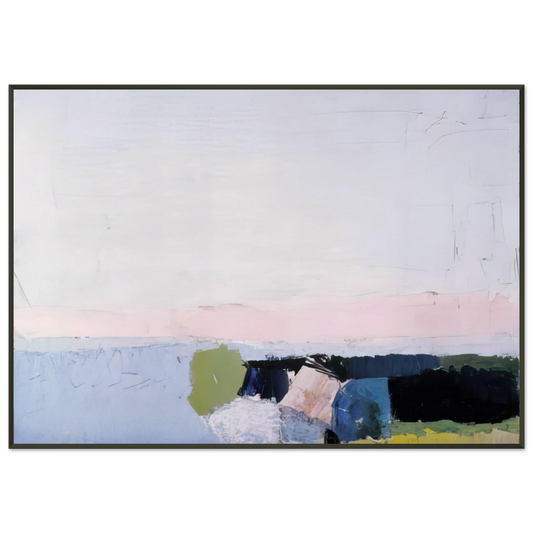 Nicolas de Stael  Bord de Mer  1952 Framed Art Print  - Aluminum Frame - 21x29.7 cm / 8x12"